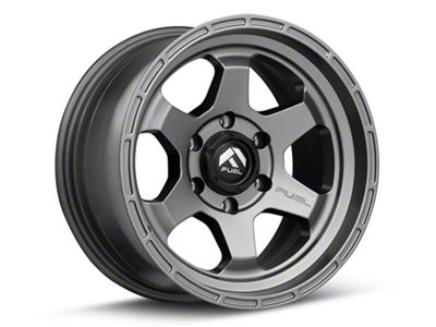 Fuel Wheels Shok Matte Gunmetal 6-Lug Wheel; 18x9; 1mm Offset (17-24 Titan)
