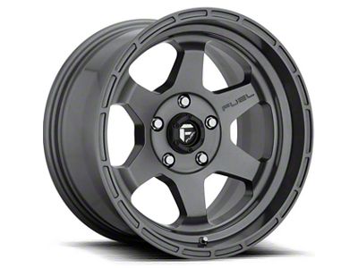 Fuel Wheels Shok Textured Anthracite 6-Lug Wheel; 18x9; 1mm Offset (17-24 Titan)