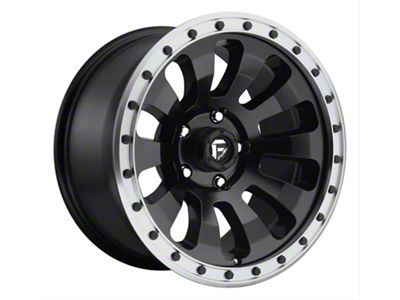 Fuel Wheels Tactic Matte Black Machined 6-Lug Wheel; 20x9; 1mm Offset (17-24 Titan)