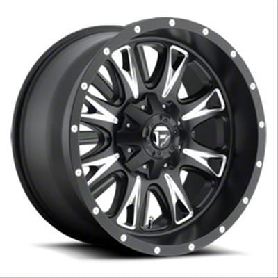 Fuel Wheels Titan Throttle Matte Black Milled 6-Lug Wheel; 20x12; -44mm ...