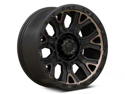 Fuel Wheels Traction Matte Black with Double Dark Tint 6-Lug Wheel; 20x9; 1mm Offset (17-24 Titan)