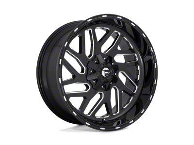 Fuel Wheels Triton Gloss Black Milled 6-Lug Wheel; 22x10; -19mm Offset (17-24 Titan)