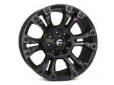 Fuel Wheels Vapor Matte Black Double Dark Tint 6-Lug Wheel; 20x9; 19mm Offset (17-24 Titan)