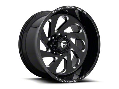 Fuel Wheels Vortex Gloss Black Milled 6-Lug Wheel; 20x10; -19mm Offset (17-24 Titan)