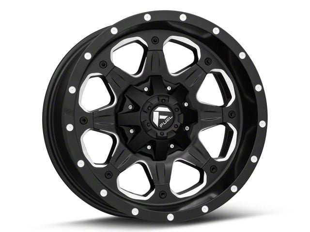 Fuel Boost Rims Fuel Wheels Titan XD Boost Matte Black Milled 6-Lug Wheel; 20x9; -12mm ...