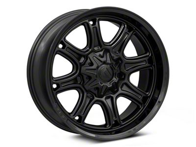 Fuel Wheels Darkstar Matte Black with Gloss Black Lip 6-Lug Wheel; 20x9; 1mm Offset (16-24 Titan XD)