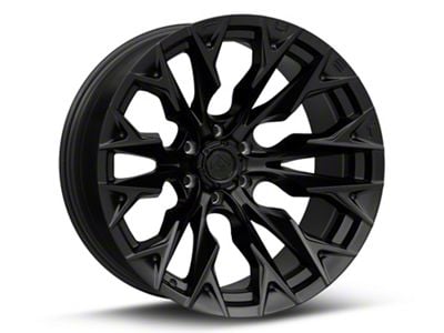 Fuel Wheels Flame Blackout 6-Lug Wheel; 20x9; 1mm Offset (16-24 Titan XD)