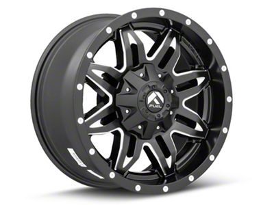 Fuel Wheels Lethal Matte Black Milled 6-Lug Wheel; 18x9; -12mm Offset (16-24 Titan XD)