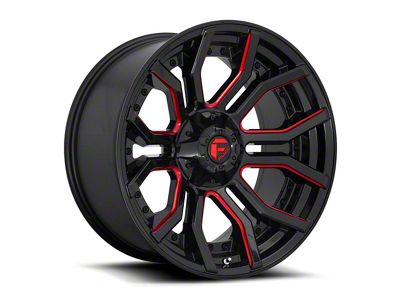 Fuel Wheels Rage Gloss Black Red Tinted 6-Lug Wheel; 20x10; -18mm Offset (16-24 Titan XD)