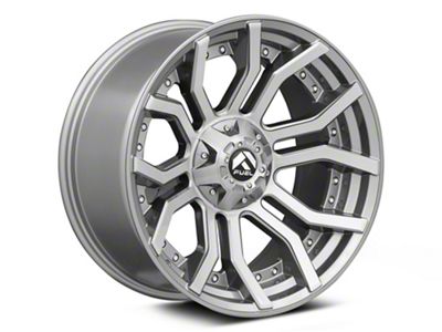Fuel Wheels Rage Platinum Brushed Gunmetal 6-Lug Wheel; 20x9; 1mm Offset (16-24 Titan XD)