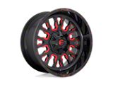Fuel Wheels Stroke Gloss Black with Red Tinted Clear 6-Lug Wheel; 22x10; 10mm Offset (16-24 Titan XD)
