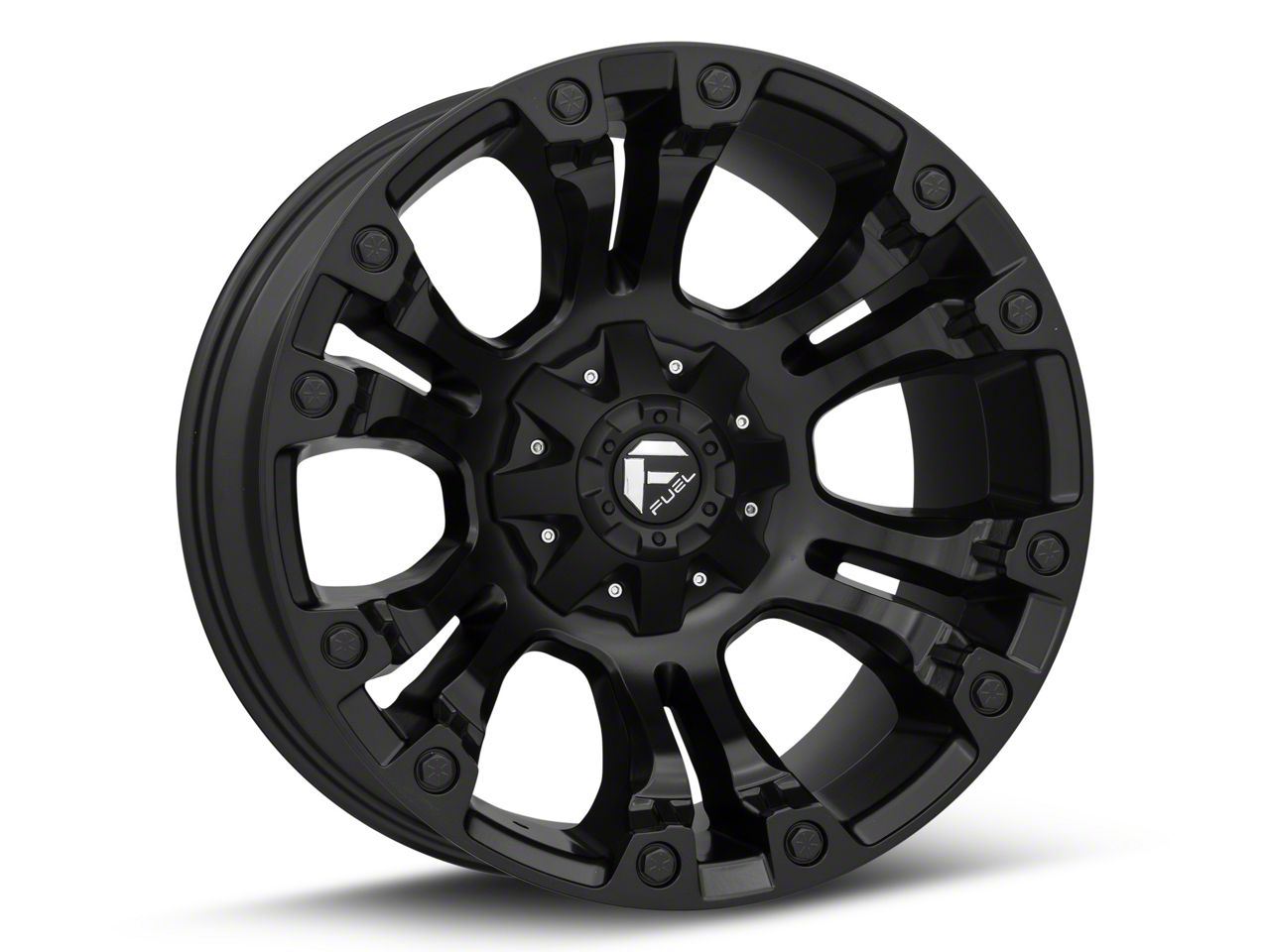 Fuel Wheels Titan XD Vapor Matte Black 6Lug Wheel; 20x12; 44mm Offset