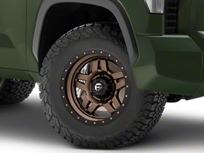 Fuel Wheels Anza Matte Bronze with Black Ring 6-Lug Wheel; 18x9; 1mm Offset (22-25 Tundra)
