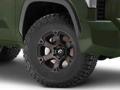 Fuel Wheels Beast Matte Black Machined with Dark Tint 6-Lug Wheel; 17x9; -12mm Offset (22-25 Tundra)