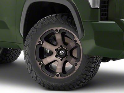 Fuel Wheels Beast Matte Black Machined with Dark Tint 6-Lug Wheel; 20x9; 35mm Offset (22-25 Tundra)