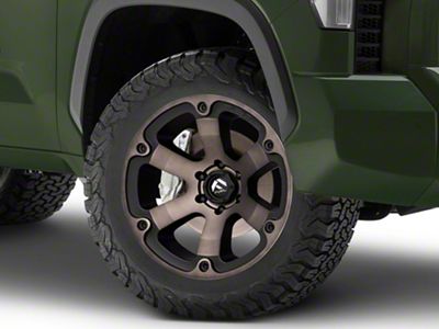 Fuel Wheels Beast Matte Black Machined with Dark Tint 6-Lug Wheel; 20x9; 20mm Offset (22-25 Tundra)