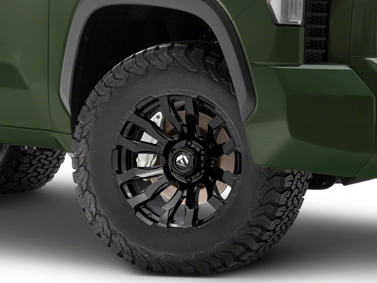 6in1 　tkm Fuel Wheels Tundra Blitz Matte Black Double Dark Tint 6-Lug Wheel
