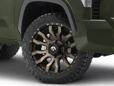 Fuel Wheels Blitz Matte Black Double Dark Tint 6-Lug Wheel; 22x10; -18mm Offset (22-25 Tundra)