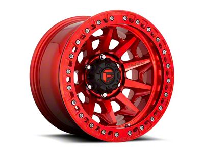 Fuel Wheels Covert Beadlock Candy Red 6-Lug Wheel; 17x9; -15mm Offset (22-25 Tundra)