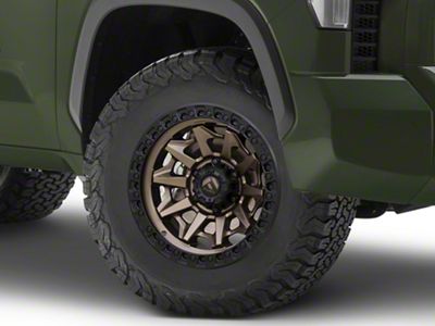 Fuel Wheels Covert Matte Bronze with Black Bead Ring 6-Lug Wheel; 18x9; -12mm Offset (22-25 Tundra)