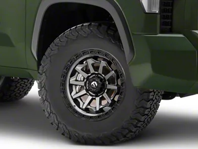 Fuel Wheels Covert Matte Gunmetal with Black Bead Ring 6-Lug Wheel; 17x8.5; 0mm Offset (22-25 Tundra)
