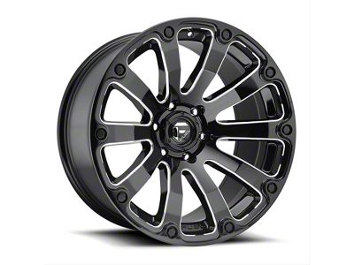 Fuel Wheels Diesel Gloss Black Milled 5-Lug Wheel; 20x9; 1mm Offset (14-21 Tundra)