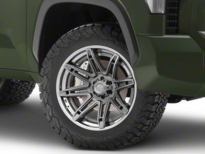 Fuel Wheels Fusion Forged Brawl Platinum with Chrome Lip 6-Lug Wheel; 20x10; -18mm Offset (22-25 Tundra)