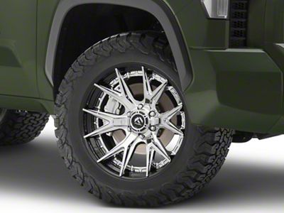 Fuel Wheels Fusion Forged Catalyst Chrome with Gloss Black Lip 6-Lug Wheel; 20x9; 1mm Offset (22-25 Tundra)
