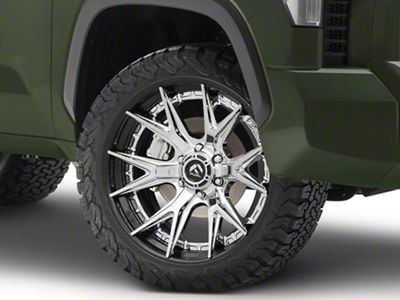 Fuel Wheels Fusion Forged Catalyst Chrome with Gloss Black Lip 6-Lug Wheel; 22x10; -18mm Offset (22-25 Tundra)