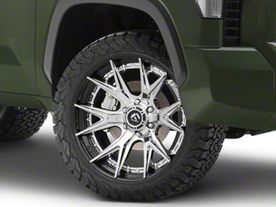 Fuel Wheels Fusion Forged Catalyst Chrome with Gloss Black Lip 6-Lug Wheel; 24x12; -44mm Offset (22-25 Tundra)