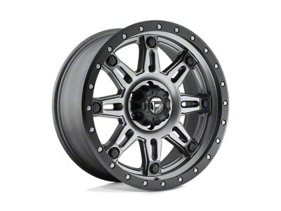 Fuel Wheels Hostage III Matte Gunmetal with Black Bead Ring 5-Lug Wheel; 18x9; 20mm Offset (14-21 Tundra)