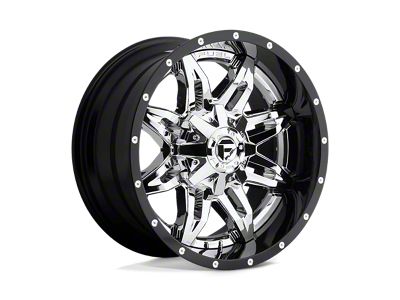 Fuel Wheels Lethal Chrome with Gloss Black Lip 6-Lug Wheel; 20x12; -44mm Offset (22-25 Tundra)
