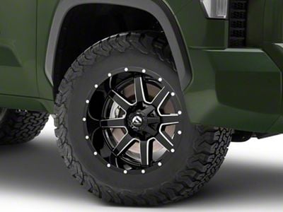 Fuel Wheels Maverick Gloss Black Milled 6-Lug Wheel; 18x9; 1mm Offset (22-25 Tundra)