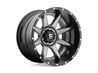 Fuel Wheels Rampage Matte Gunmetal with Black Lip 6-Lug Wheel; 22x12; -44mm Offset (22-25 Tundra)