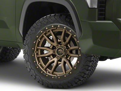 Fuel Wheels Rebel Matte Bronze with Black Bead Ring 6-Lug Wheel; 22x10; -13mm Offset (22-25 Tundra)