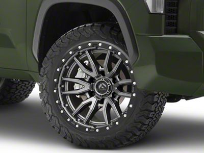 Fuel Wheels Rebel Matte Gunmetal with Black Bead Ring 6-Lug Wheel; 22x10; -13mm Offset (22-25 Tundra)