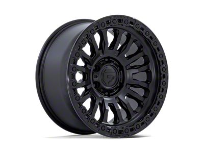 Fuel Wheels Rincon Matte Black with Gloss Black Lip 5-Lug Wheel; 20x9; 25mm Offset (14-21 Tundra)