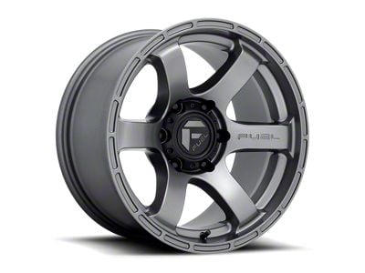 Fuel Wheels Rush Matte Gunmetal 6-Lug Wheel; 17x9; -12mm Offset (22-25 Tundra)
