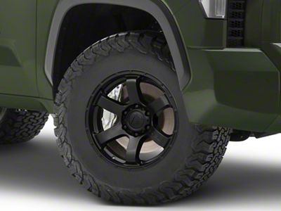 Fuel Wheels Rush Satin Black 6-Lug Wheel; 17x9; 1mm Offset (22-25 Tundra)