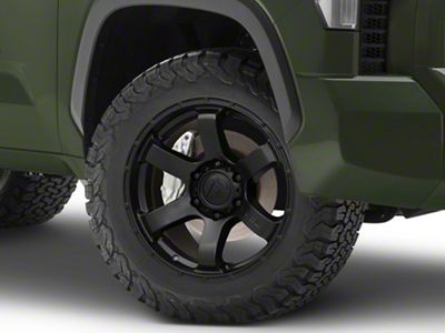 Fuel Wheels Rush Satin Black 6-Lug Wheel; 20x9; 1mm Offset (22-25 Tundra)