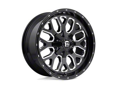 Fuel Wheels Titan Gloss Black Milled 5-Lug Wheel; 22x12; -44mm Offset (14-21 Tundra)