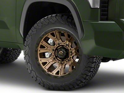 Fuel Wheels Traction Matte Bronze with Black Ring 6-Lug Wheel; 20x10; -18mm Offset (22-25 Tundra)