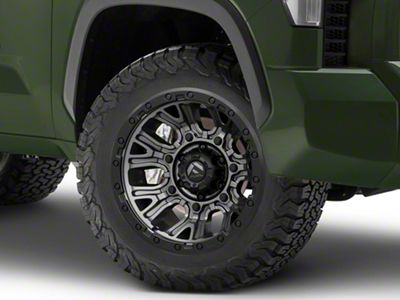 Fuel Wheels Traction Matte Gunmetal with Black Ring 6-Lug Wheel; 20x10; -18mm Offset (22-25 Tundra)