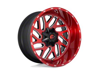 Fuel Wheels Triton Candy Red Milled 6-Lug Wheel; 22x10; -19mm Offset (22-25 Tundra)