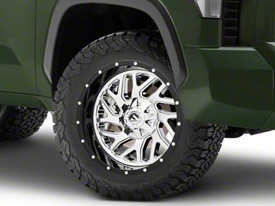 Fuel Wheels Triton Chrome with Gloss Black Lip 6-Lug Wheel; 20x10; -19mm Offset (22-25 Tundra)
