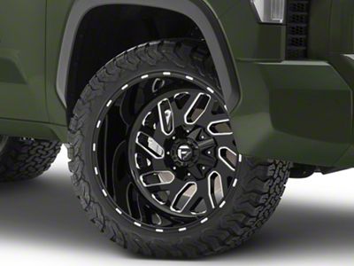 Fuel Wheels Triton Gloss Black Milled 6-Lug Wheel; 24x12; -44mm Offset (22-25 Tundra)