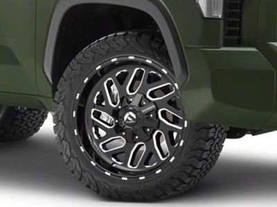 Fuel Wheels Triton Gloss Black Milled 6-Lug Wheel; 22x9.5; 19mm Offset (22-25 Tundra)