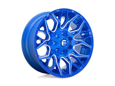 Fuel Wheels Twitch Anodized Blue Milled 6-Lug Wheel; 20x9; 1mm Offset (22-25 Tundra)