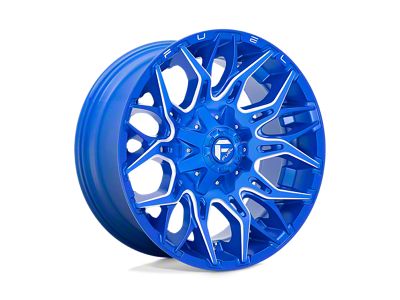 Fuel Wheels Twitch Anodized Blue Milled 6-Lug Wheel; 22x12; -44mm Offset (22-25 Tundra)