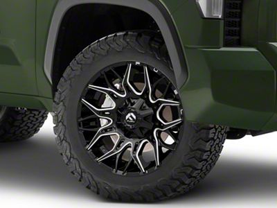 Fuel Wheels Twitch Gloss Black Milled 6-Lug Wheel; 20x9; 1mm Offset (22-25 Tundra)